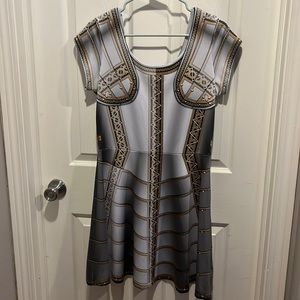 Lorica “The Scudamore” armor design mini dress—great for Ren Faire!